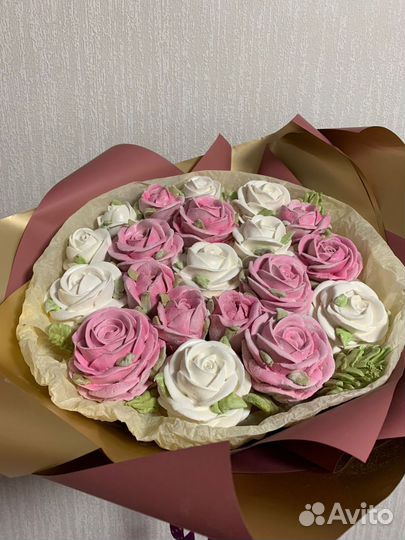 Сладкие букеты из зефира