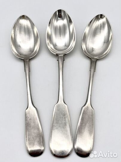 Столовые ложки 3 шт. Серебро 84 проба