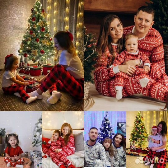 Пижамы фемели лук,новогодняя пижама