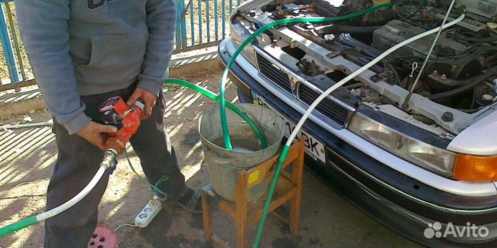 Промывка радиатора печки, системы охлаждения