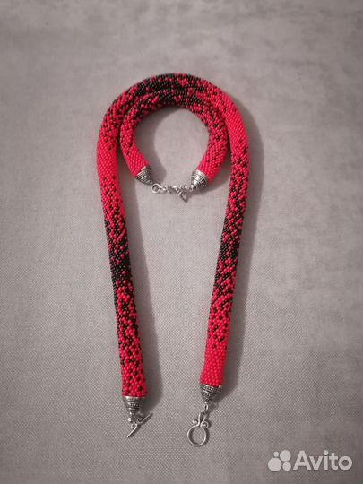 Бижутерия из бисера, жгут, колье и браслет