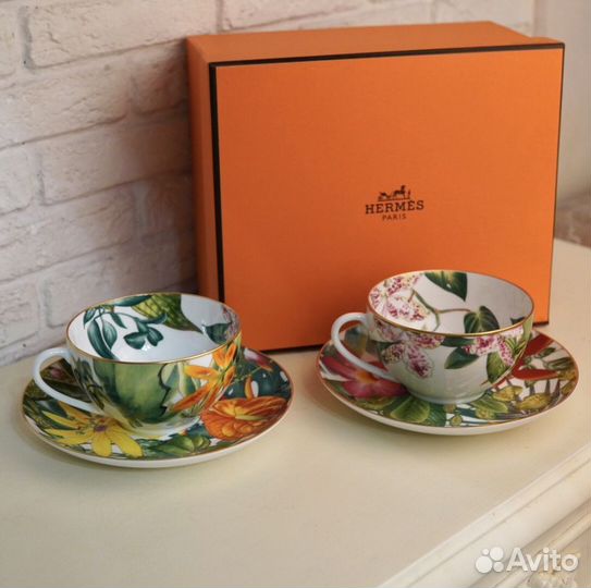 Набор чайных пар Hermes Passifolia 370 мл