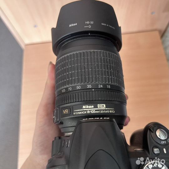 Зеркальный фотоаппарат nikon d3100, 18-105mm