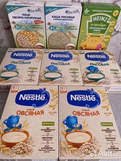 Детские каши безмолочные