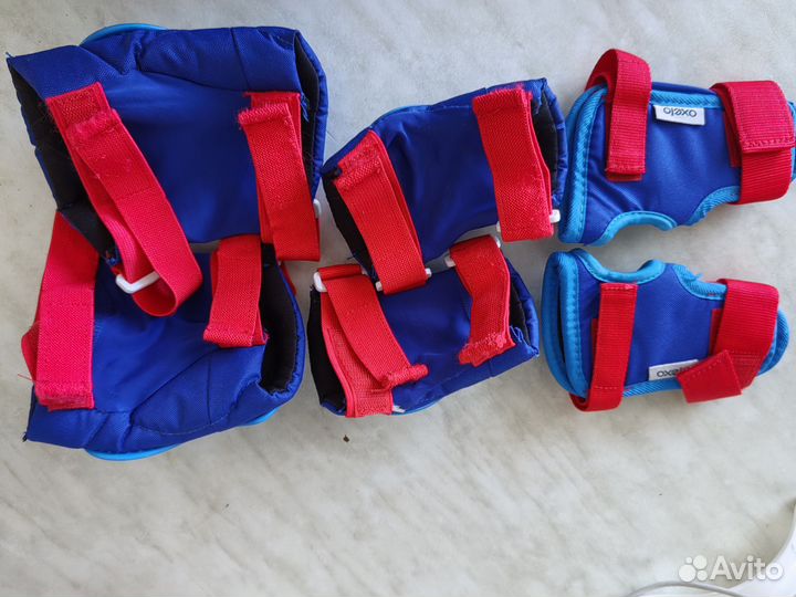 Защита + шлем детская для роликов, велосипеда