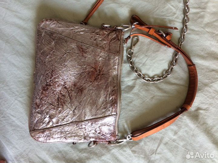 Сумка-клач серебро