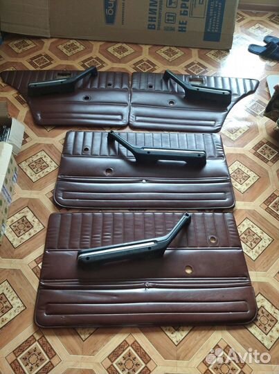 Ранние дверные карты 2105, темно коричневые