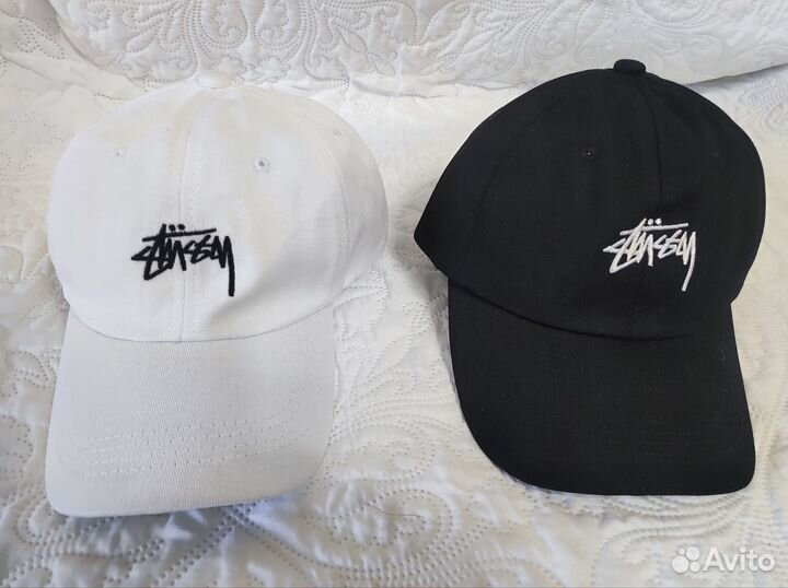 Кепка stussy(Белая,черная)