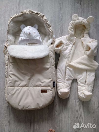 Конверт в коляску на овчине