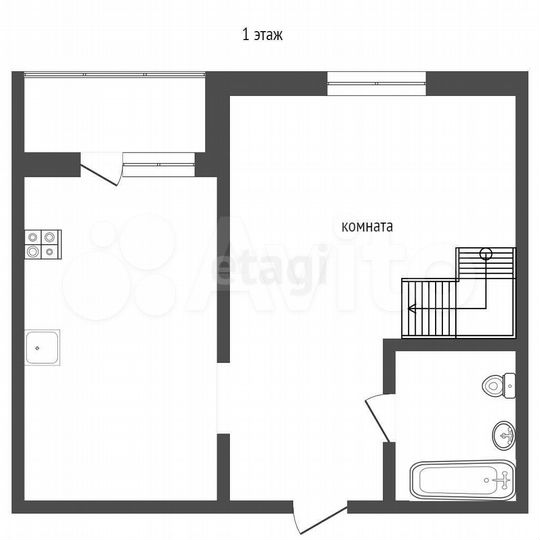 3-к. квартира, 60 м², 3/4 эт.