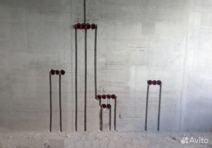 Электромонтаж Штробление без пыли Замена проводки