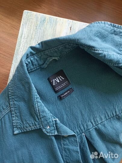Джинсовая рубашка zara
