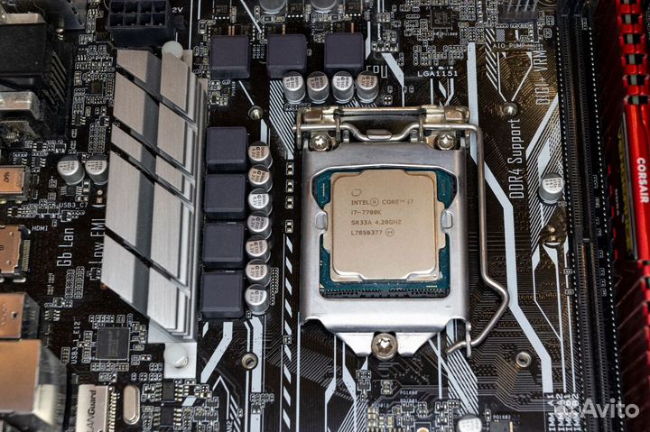 Комплект i7 7700k + материнка + охлад + оперативка