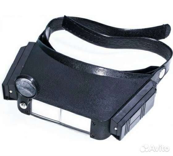 Лупа налобная с подсветкой