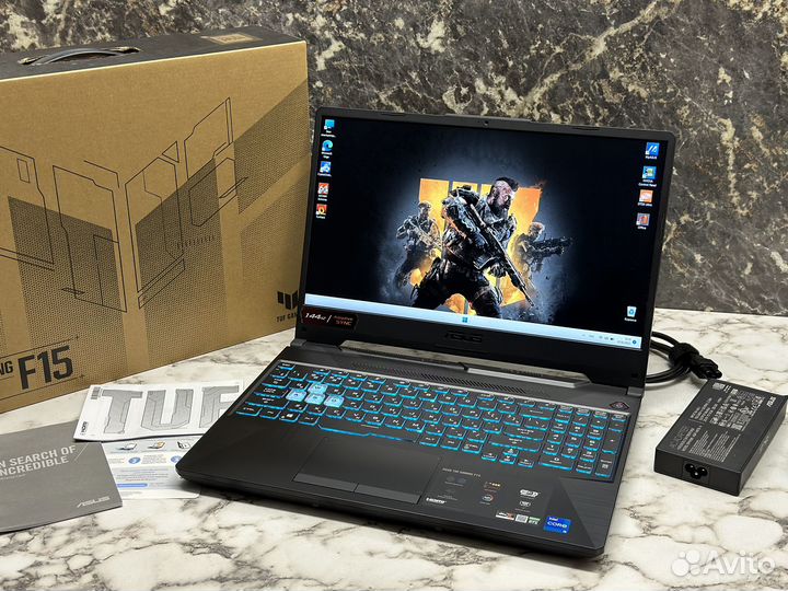 Новый Asus Tuf 144Hz I5-11400/RTX 3050/16GB/SSD512