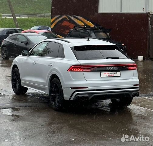 Диффузор + насадки SQ8 черные Audi Q8 для S-line