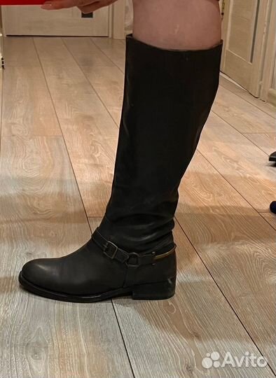 Сапоги женские кожаные 38,5