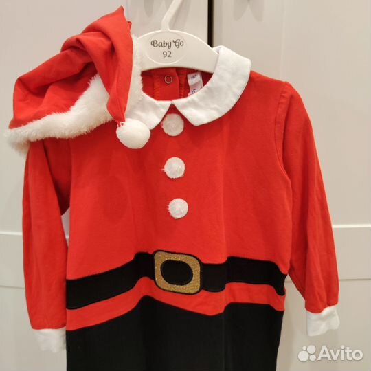 Костюм Санты на мальчика 92