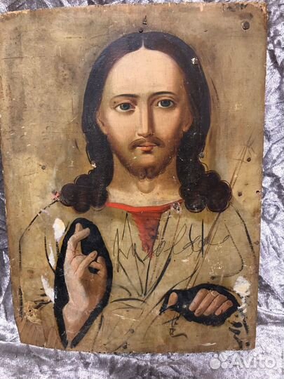 Старинная икона Вседержитель