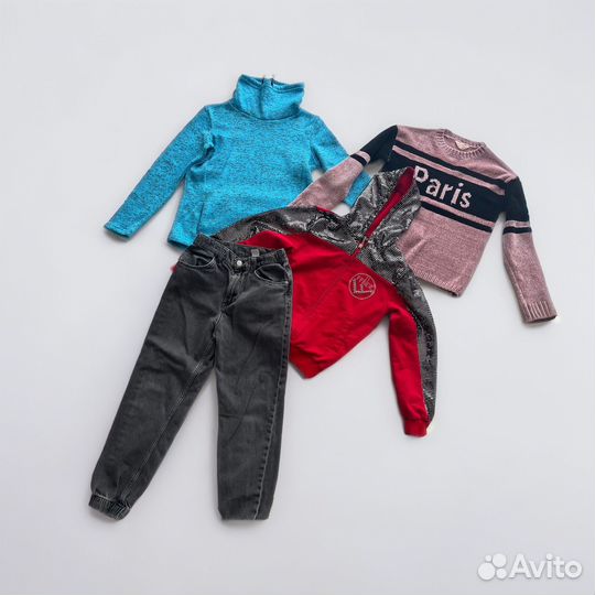 Вещи пакетом на девочку 140 146