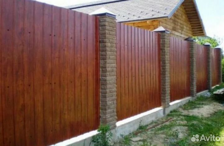 Забор металлический замер бесплатно качественно