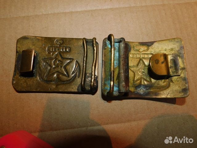 2 морские пряжки рккф и вмф СССР