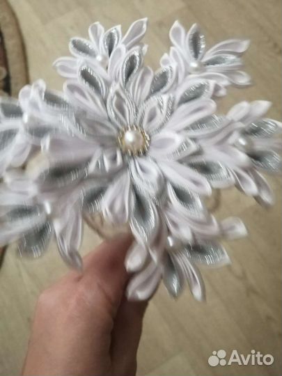 Новогодний ободок снежинка