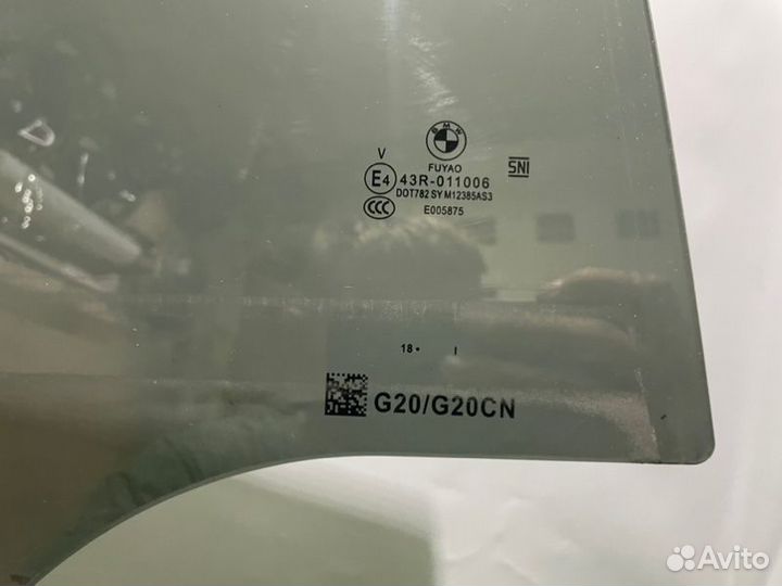 Стекло двери задней правой Bmw 3 G20/G21 B48B20A