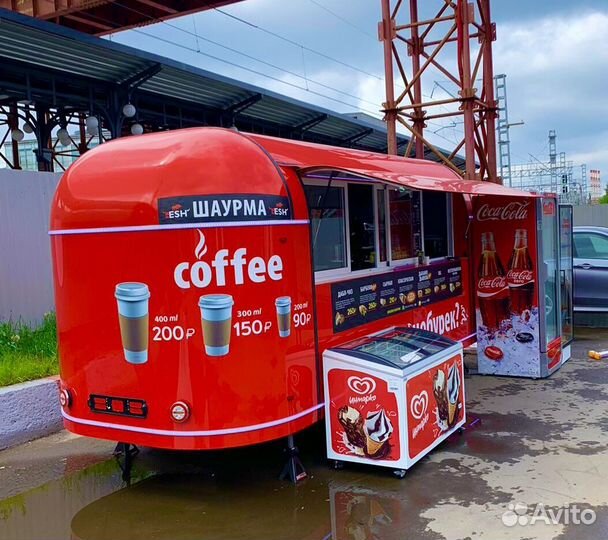 Мобильные фудтраки прицепы на колесах