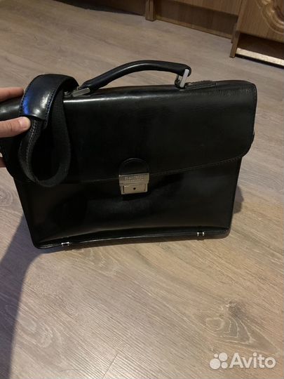 Мужской кожаный портфель бу