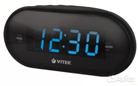 Радиочасы vitek VT-6602 черный