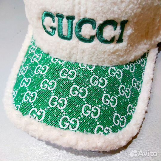 Кепка бейсболка Gucci унисекс шерпа