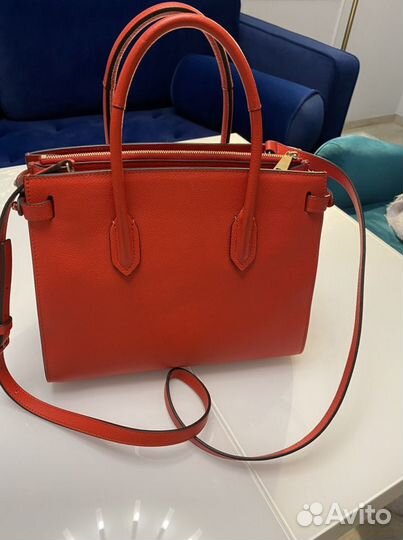 Сумка Furla женская красная натуральная кожа