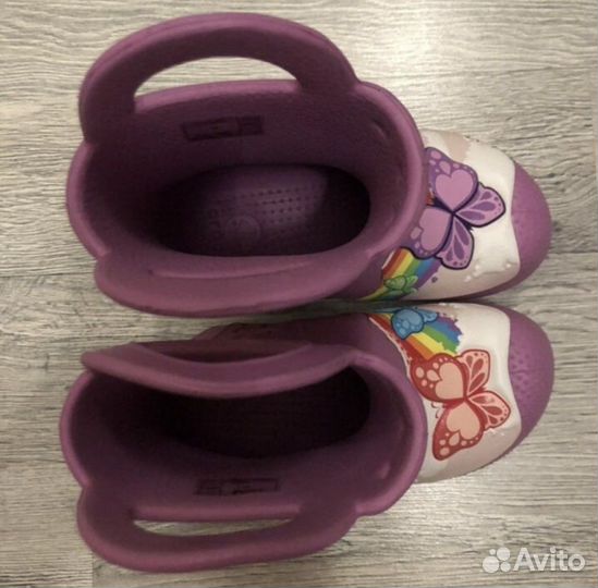 Детские резиновые сапоги crocs