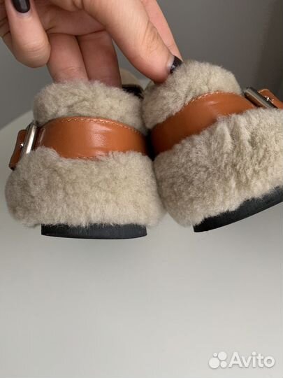 Меховые балетки ugg 36