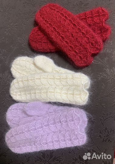 Варежки зимние женские