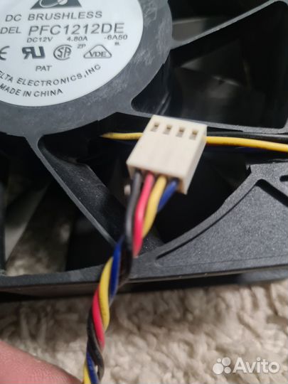 Кулер для асика DC brushless PFC1212DE 4.8a