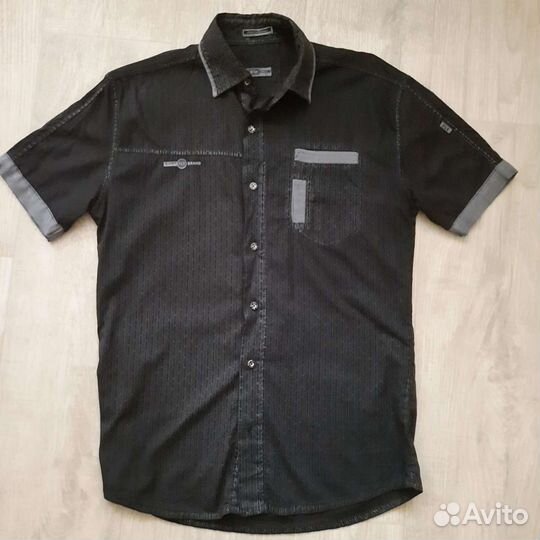 Рубашка мужская чёрная, размер М