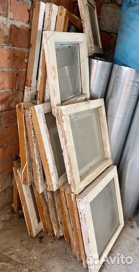 Деревянные Окна Остекленные Рамы Стекла бу