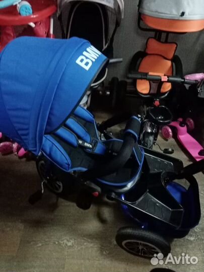 Велосипед трехколесный BMW 12/10 красный.Обмены