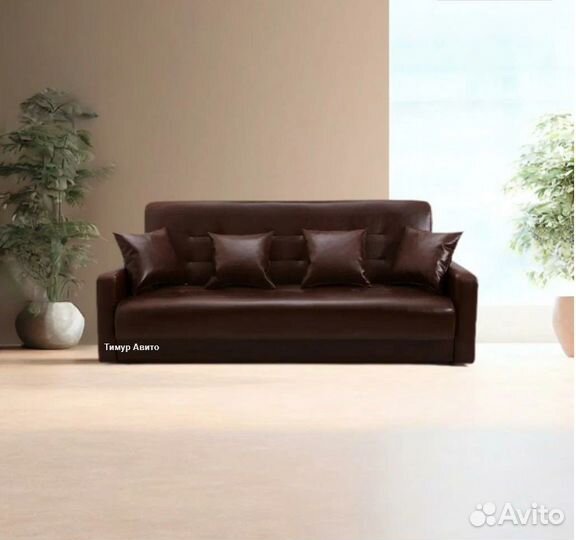 Диван книжка Аккорд 120 коричневый