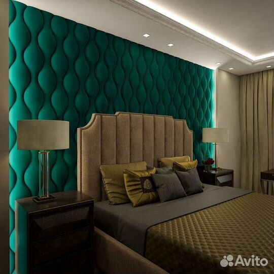 Мягкие стеновые панели велюр/панно на стену