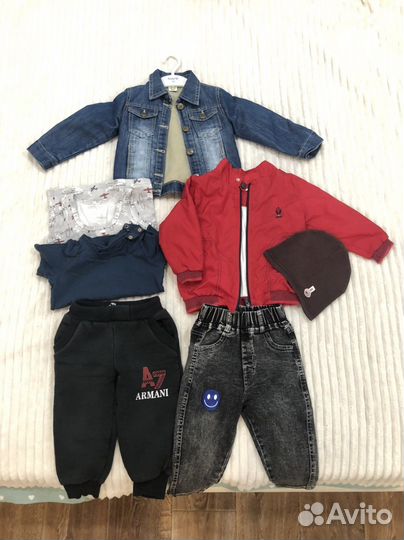 Вещи пакетом на мальчика 3-12 мес