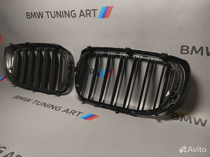 Решетка радиатора bmw 7 g11 g12 дорест черные