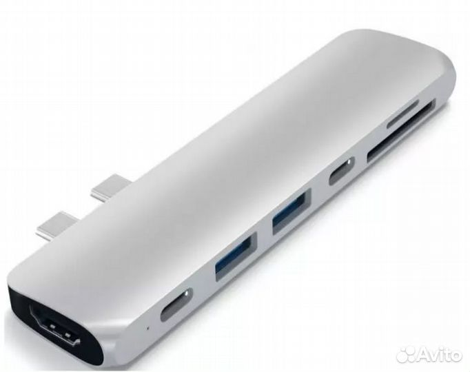 USB-хаб, Satechi Aluminum Type-C Pro, Space Gray Н