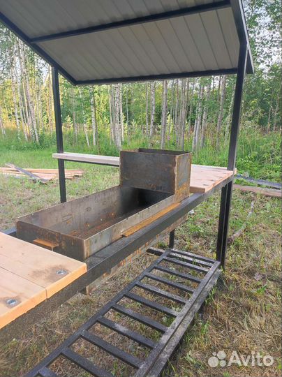 Мангальная зона барбекю, мангал, гриль, коптилка