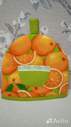 Кухонный набор грелка, рукавица с прихватками