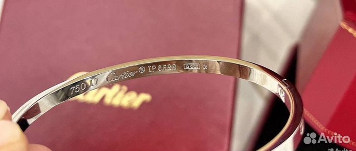 Браслет cartier love тонкий