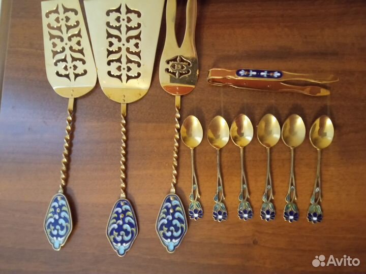 Винтаж набор столовых приборов для десерта СССР