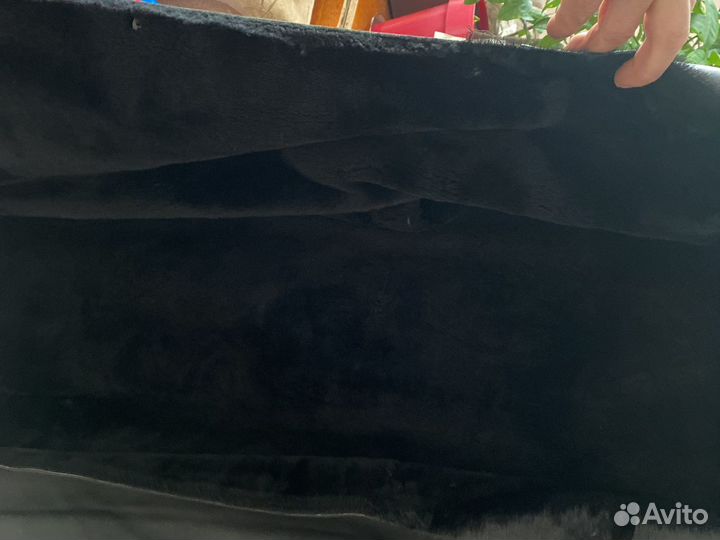Зимнее кожаное мужское пальто размер 54